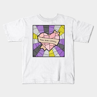 You Are Loved Pride (Nonbinary) Kids T-Shirt